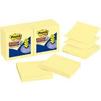 post-it r330-12sscy super sticky pop up notes 76 x 76mm canary yellow pack 12