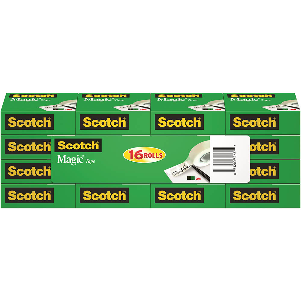 Image for SCOTCH 810 MAGIC TAPE MULTI PACK 19MM X 25M PACK 16 from Office Products Depot