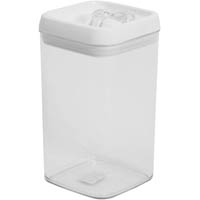 connoisseur flip-tite canister square 2.4 litre clear
