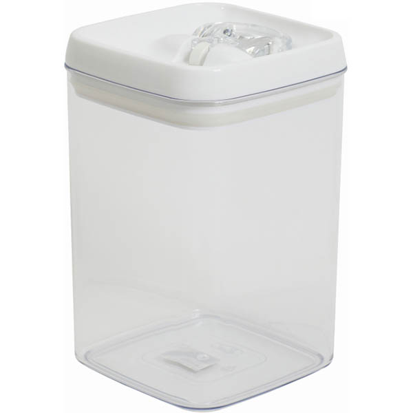 Image for CONNOISSEUR FLIP-TITE CANISTER SQUARE 3.3 LITRE CLEAR from Office Products Depot Gold Coast