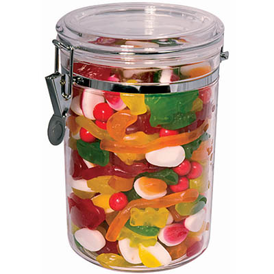 Image for CONNOISSEUR STORAGE CANISTER ACRYLIC ROUND 1.8 LITRE CLEAR from Office Products Depot