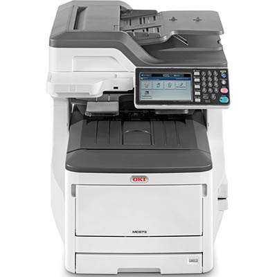Image for OKI MC873DN MULTIFUNCTION COLOUR LASER PRINTER DUPLEX, NETWORKED A3 from Office Products Depot