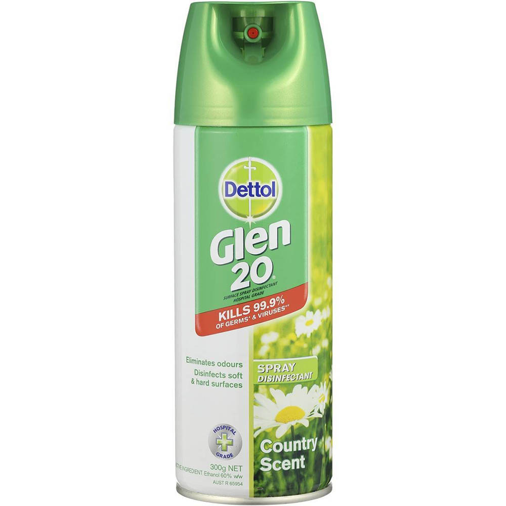 Image for GLEN 20 DISINFECTANT SPRAY COUNTRY SCENT 300G from MOE Office Products Depot Mackay & Whitsundays
