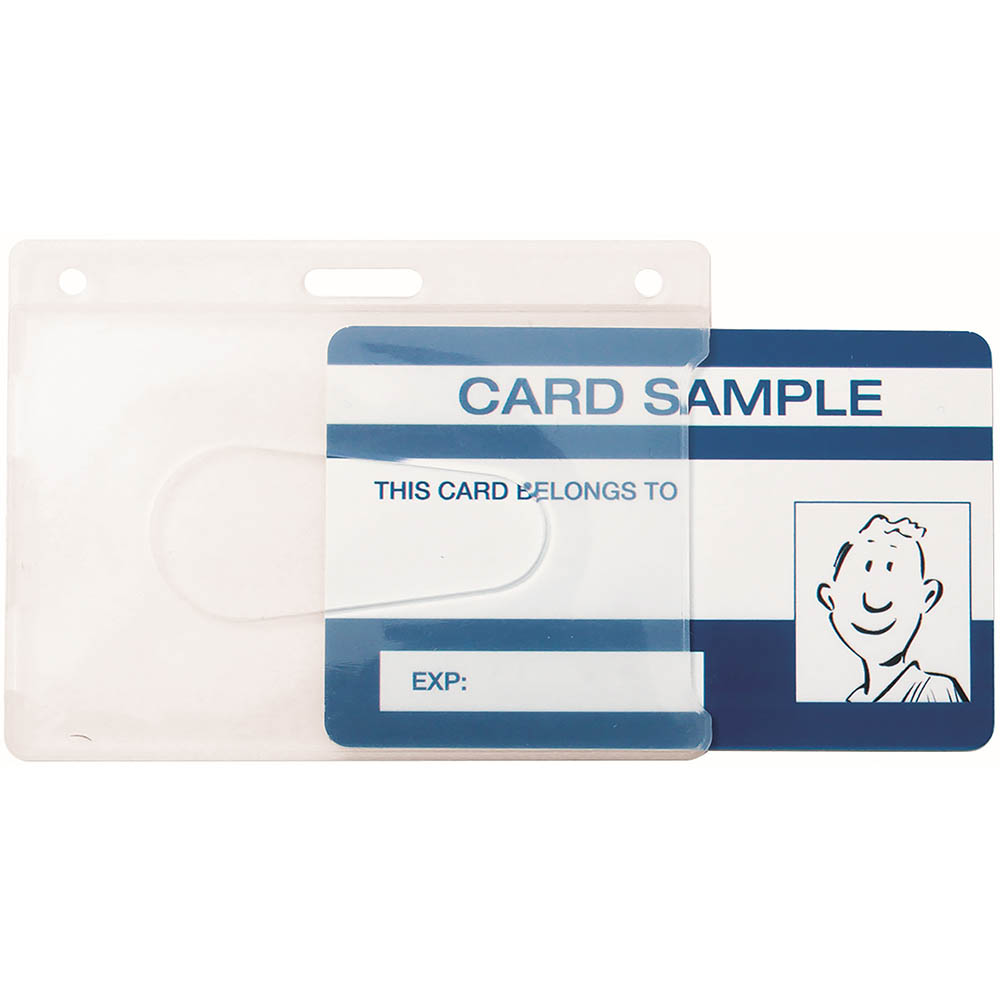 Image for KEVRON ID1013 ID CARD HOLDER CLEAR PACK 25 from Total Supplies Pty Ltd