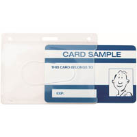 kevron id1013 id card holder clear pack 25