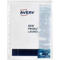 avery 47780 document wallet with filing strip a4 50 sheets clear