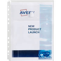 avery 47902 pocket expandable a4 50 sheets clear pack 5