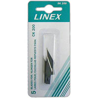 linex sk200 replacement blade silver pack 5
