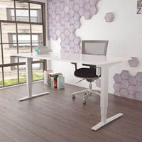 conset 501-43 electric height adjustable desk 1800 x 800mm white/white