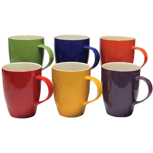 Image for CONNOISSEUR A LA CARTE MUGS 350ML ASSORTED PACK 6 from Barkers Rubber Stamps & Office Products Depot