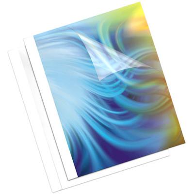 Image for FELLOWES THERMAL BINDING COVER 1.5MM A4 WHITE BACK / CLEAR FRONT PACK 100 from Albany Office Products Depot