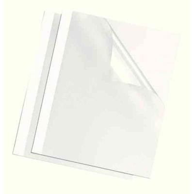 Image for FELLOWES THERMAL BINDING COVER 3MM A4 WHITE BACK / CLEAR FRONT PACK 100 from Ross Office Supplies Office Products Depot