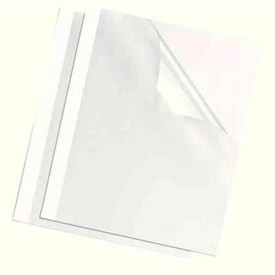 Image for FELLOWES THERMAL BINDING COVER 6MM A4 WHITE BACK / CLEAR FRONT PACK 100 from Ross Office Supplies Office Products Depot