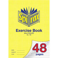 spirax 100 exercise book 8mm ruled 70gsm a4 48 page