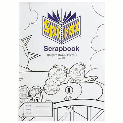 Image for SPIRAX 152 SCRAPBOOK 64 PAGE 100GSM 335 X 245MM WHITE from O'Donnells Office Products Depot