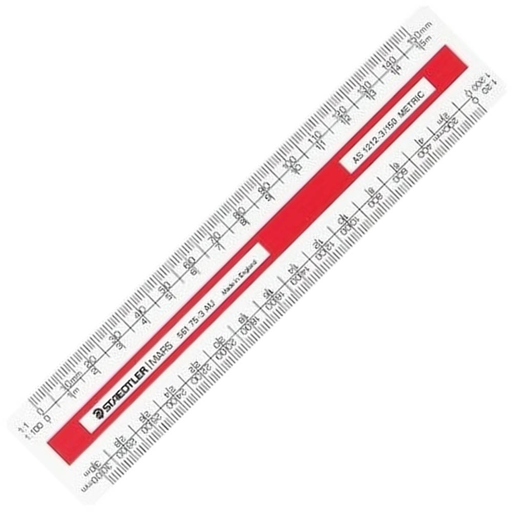 Image for STAEDTLER 561 75-3 MARS OVAL SCALE RULER 150MM WHITE from Ross Office Supplies Office Products Depot