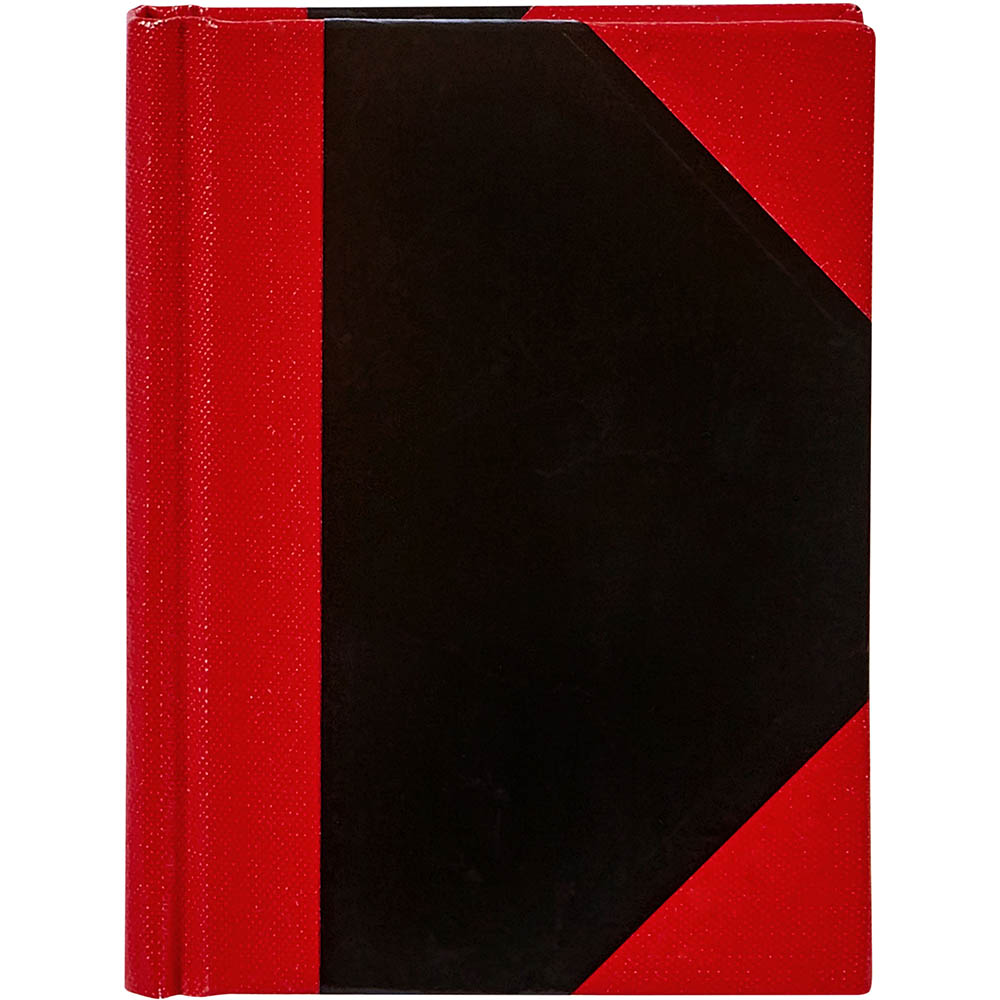 Image for SPIRAX NOTEBOOK CASEBOUND RULED 100 LEAF A7 BLACK/RED from Ross Office Supplies Office Products Depot