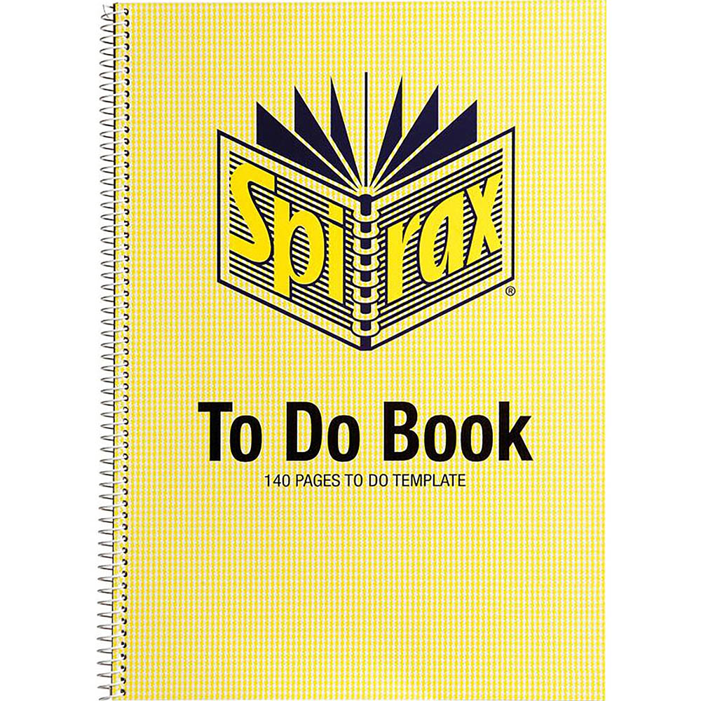 Image for SPIRAX 706 NOTEBOOK TO DO LIST 140 PAGE A4 from Ross Office Supplies Office Products Depot