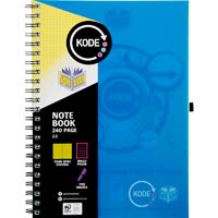 spirax p959 kode notebook side open 240 ruled page a4 blue