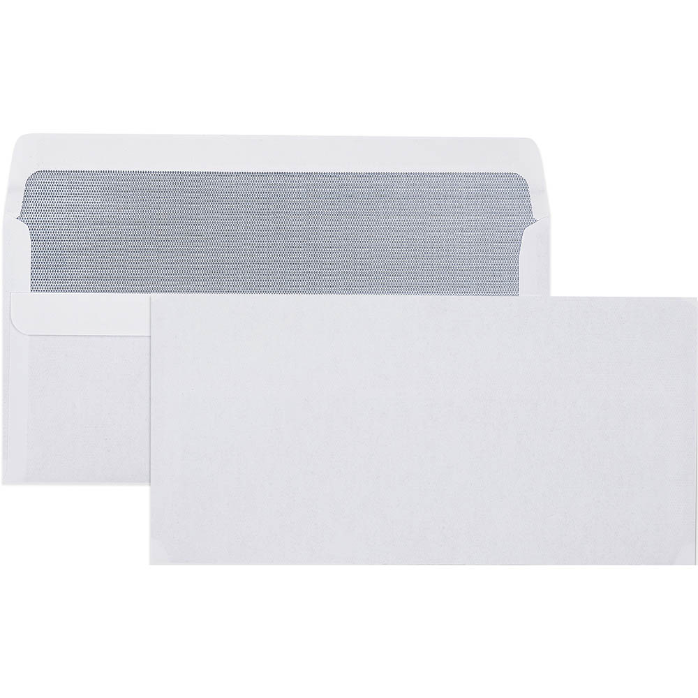 Image for CUMBERLAND DL ENVELOPES SECRETIVE WALLET PLAINFACE SELF SEAL 80GSM 110 X 220MM WHITE BOX 500 from O'Donnells Office Products Depot