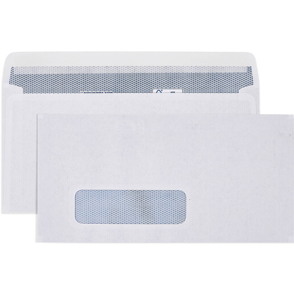 Image for CUMBERLAND DL ENVELOPES SECRETIVE WALLET WINDOWFACE STRIP SEAL LASER 90GSM 110 X 220MM WHITE BOX 500 from O'Donnells Office Products Depot