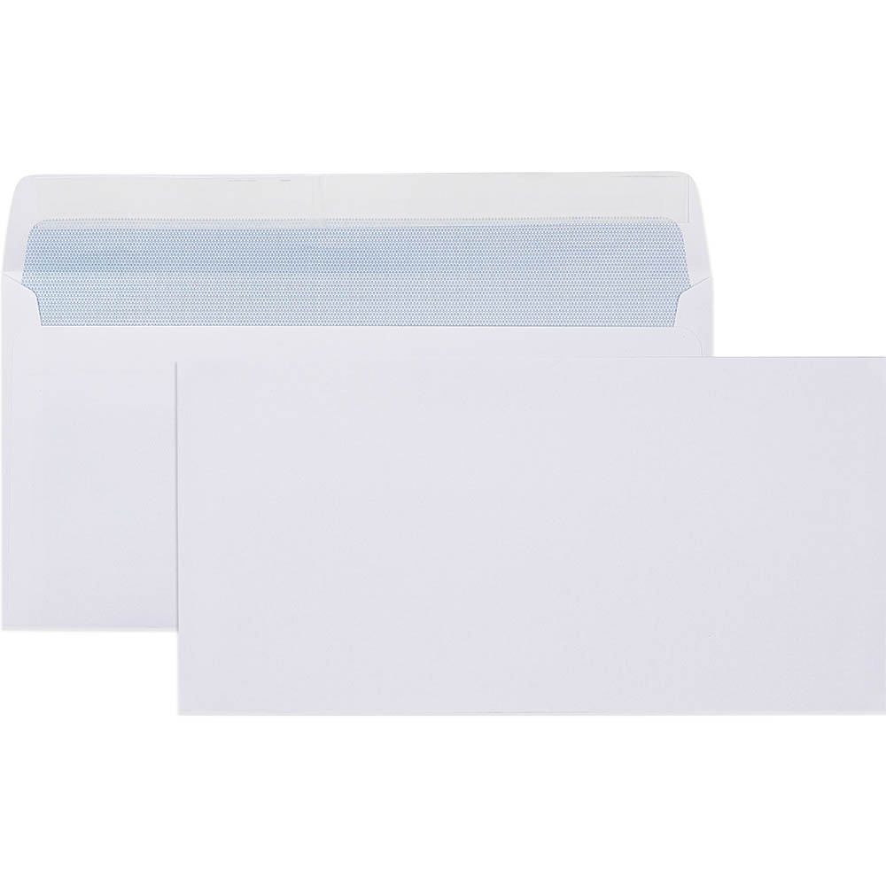 Image for CUMBERLAND DL ENVELOPES SECRETIVE WALLET PLAINFACE STRIP SEAL LASER 80GSM 110 X 220MM WHITE BOX 500 from O'Donnells Office Products Depot