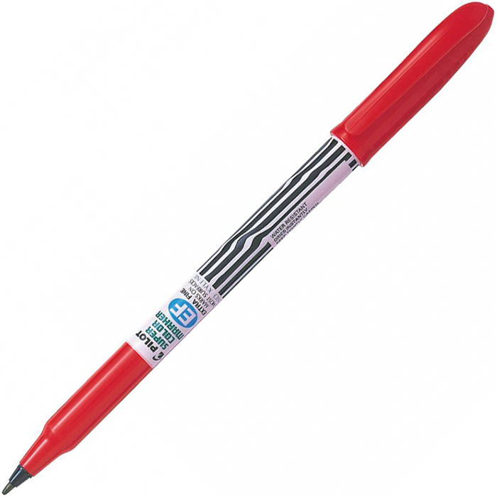 Image for PILOT SCAN-EF SUPER COLOUR PERMANENT MARKER BULLET 0.9MM RED BOX 12 from MOE Office Products Depot Mackay & Whitsundays