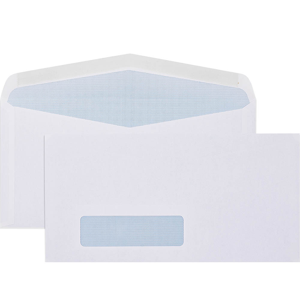 Image for CUMBERLAND DLX ENVELOPES SECRETIVE WALLET WINDOWFACE (28 X 95) MOIST SEAL 80GSM 235 X 120MM WHITE BOX 500 from O'Donnells Office Products Depot