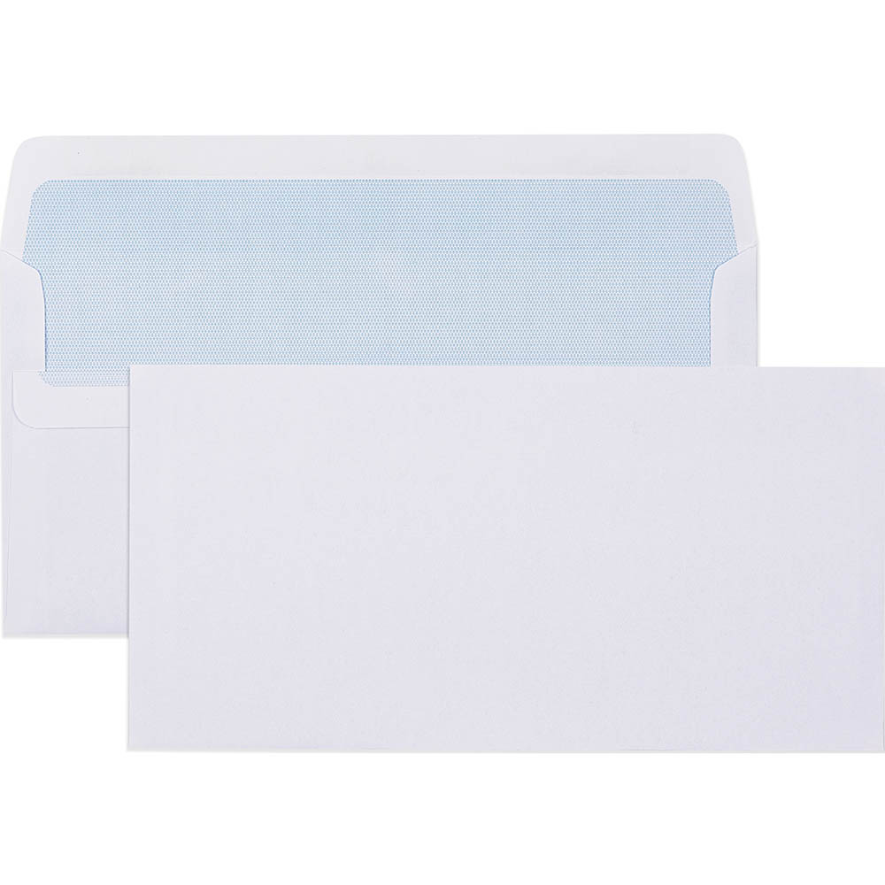 Image for CUMBERLAND DLX ENVELOPES SECRETIVE WALLET PLAINFACE SELF SEAL 80GSM 235 X 120MM WHITE BOX 500 from O'Donnells Office Products Depot