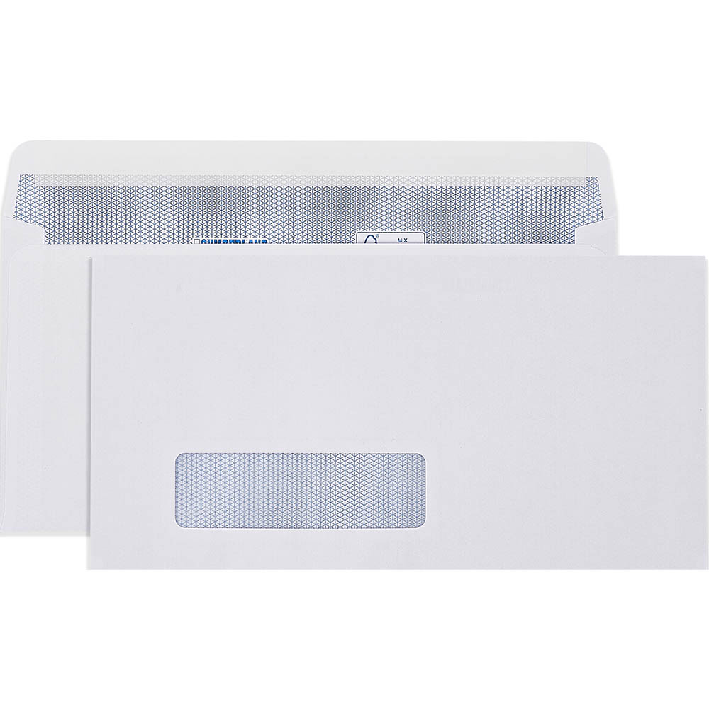 Image for CUMBERLAND DLX ENVELOPES SECRETIVE WALLET WINDOWFACE STRIP SEAL LASER 90GSM 235 X 120MM WHITE BOX 500 from Office Products Depot Gold Coast