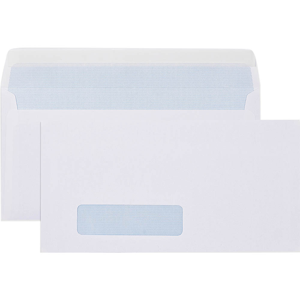 Image for CUMBERLAND DLX ENVELOPES SECRETIVE WALLET WINDOWFACE STRIP SEAL 80GSM 235 X 120MM WHITE BOX 500 from O'Donnells Office Products Depot