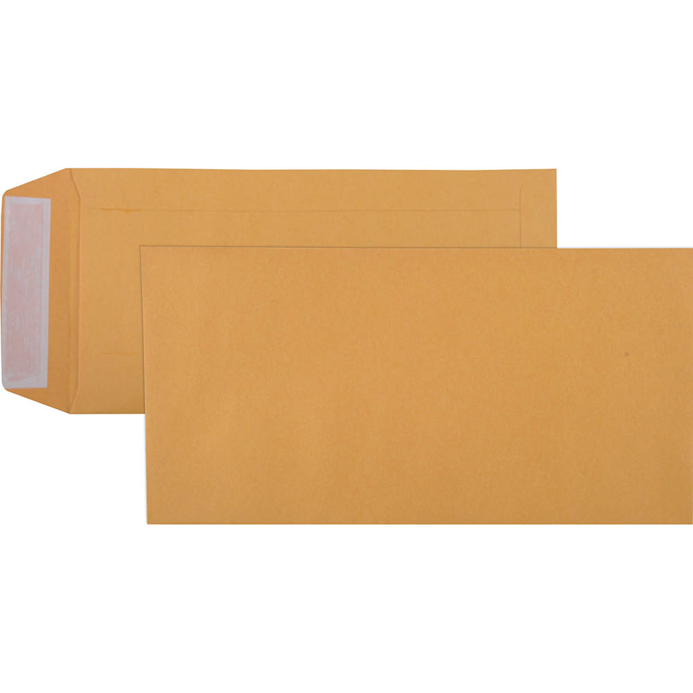 Image for CUMBERLAND DLX ENVELOPES POCKET PLAINFACE STRIP SEAL 85GSM 235 X 120MM GOLD BOX 500 from Margaret River Office Products Depot