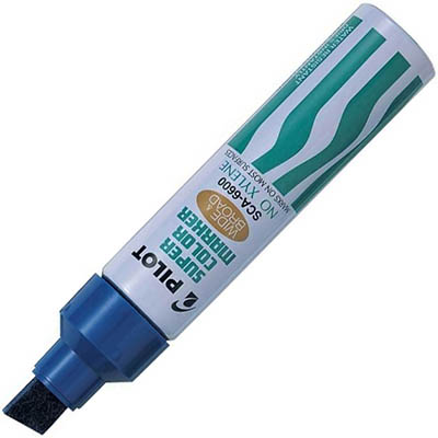 Image for PILOT SCA-6600 SUPER COLOUR JUMBO PERMANENT MARKER CHISEL BROAD 10.0MM BLUE BOX 12 from MOE Office Products Depot Mackay & Whitsundays