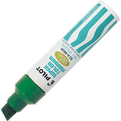 Image for PILOT SCA-6600 SUPER COLOUR JUMBO PERMANENT MARKER CHISEL BROAD 10.0MM GREEN BOX 12 from MOE Office Products Depot Mackay & Whitsundays