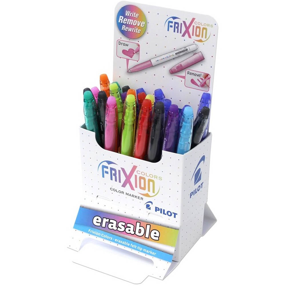 Image for PILOT FRIXION ERASABLE MARKER 2.5MM ASSORTED DISPLAY 24 from Ross Office Supplies Office Products Depot