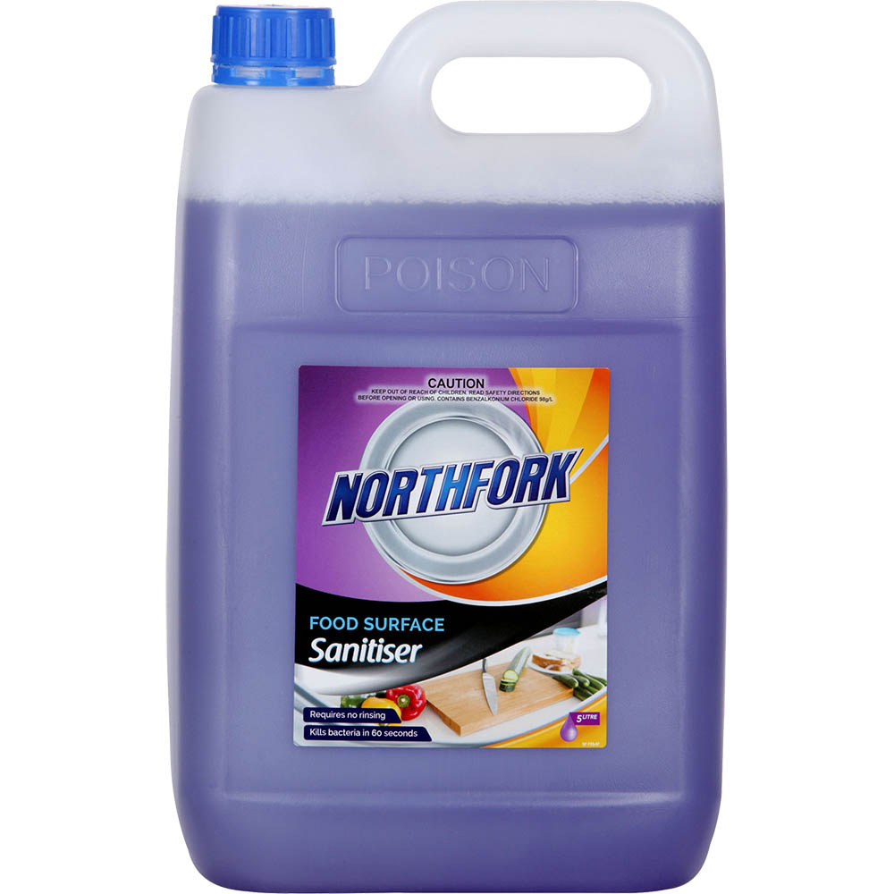Image for NORTHFORK FOOD SURFACE SANITISER 5 LITRE from MOE Office Products Depot Mackay & Whitsundays