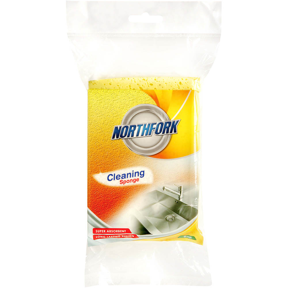 Image for NORTHFORK CLEANING SPONGES ASSORTED PACK 5 from Office Products Depot Gold Coast