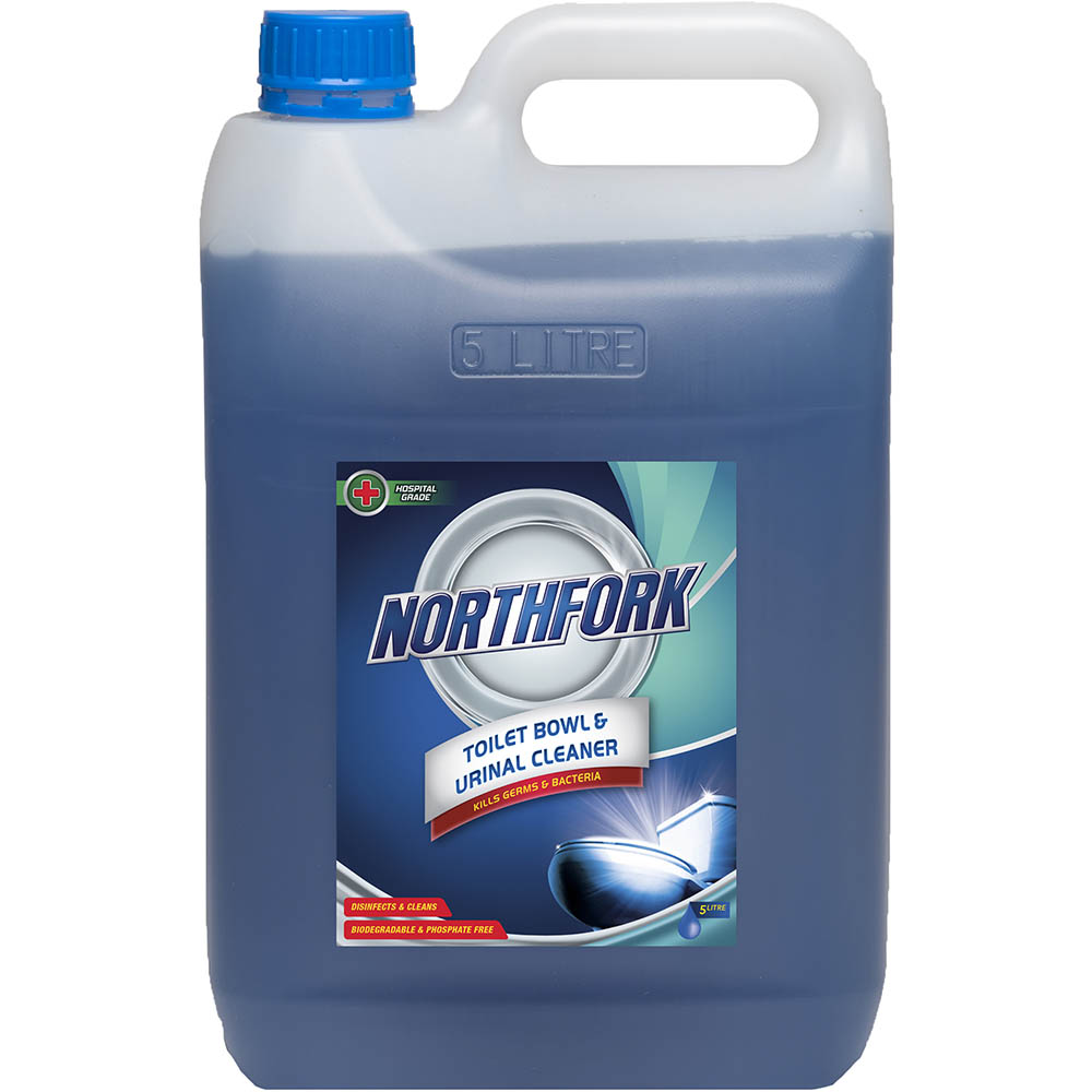 Image for NORTHFORK TOILET BOWL AND URINAL CLEANER ANTIBACTERIAL 5 LITRE from Barkers Rubber Stamps & Office Products Depot