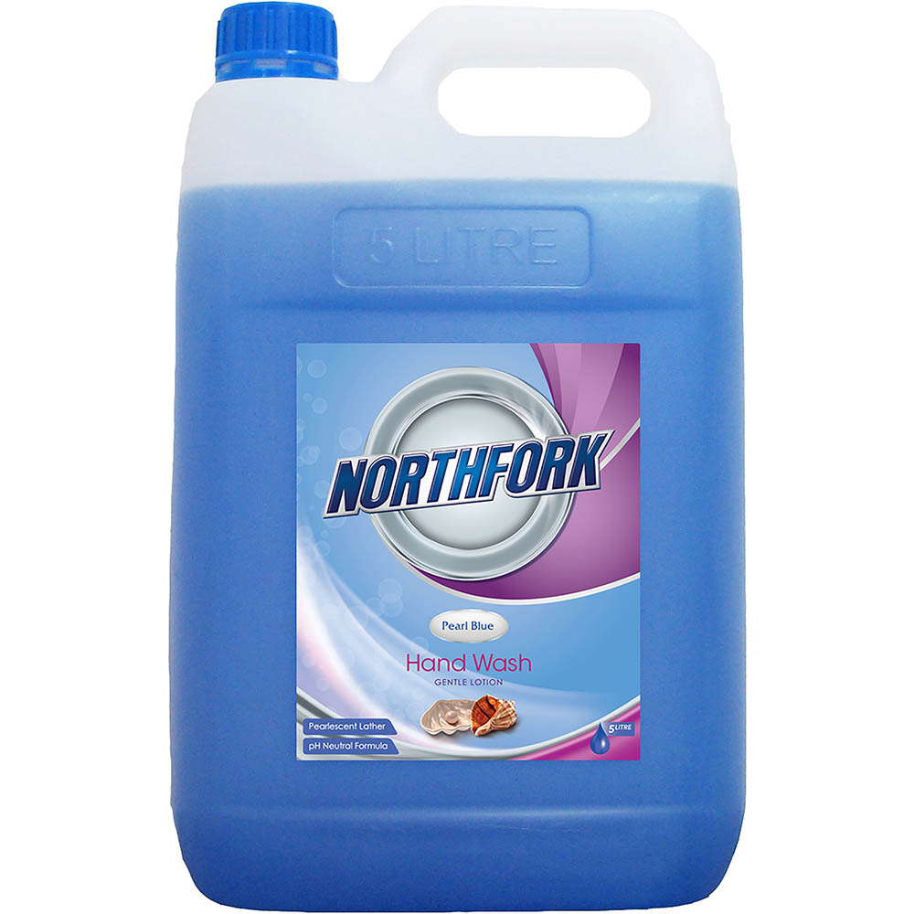 Image for NORTHFORK LIQUID HANDWASH PEARL BLUE 5 LITRE from Barkers Rubber Stamps & Office Products Depot