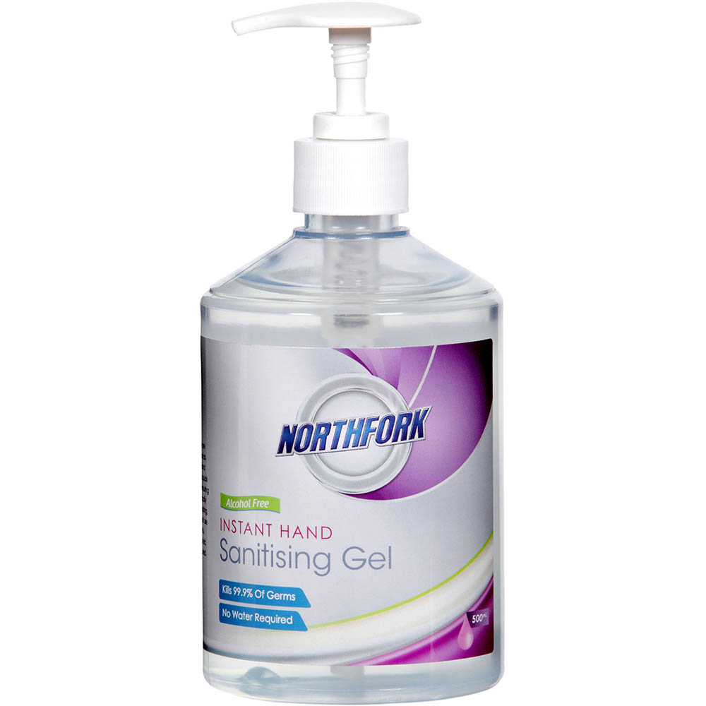 Image for NORTHFORK INSTANT HAND SANITISER GEL ALCOHOL FREE 500ML PUMP from Office Products Depot