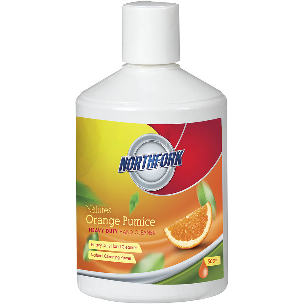 Image for NORTHFORK NATURES ORANGE PUMICE HAND CLEANER 500ML from MOE Office Products Depot Mackay & Whitsundays