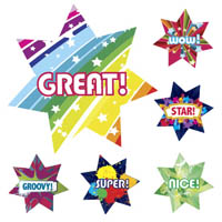 avery 69639 merit stickers dazzling stars star shape 30mm assorted colours pack 102