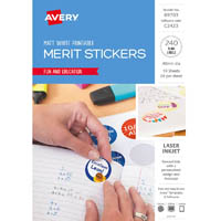 avery 69703 c2423 merit stickers printable laser circles 40mm pack 240