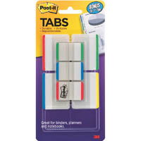 post-it 686-vad1 durable filing tabs lined assorted value pack 114