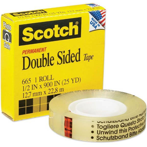 Image for SCOTCH 665 DOUBLE SIDED TAPE 12MM X 33M from Office Products Depot Gold Coast