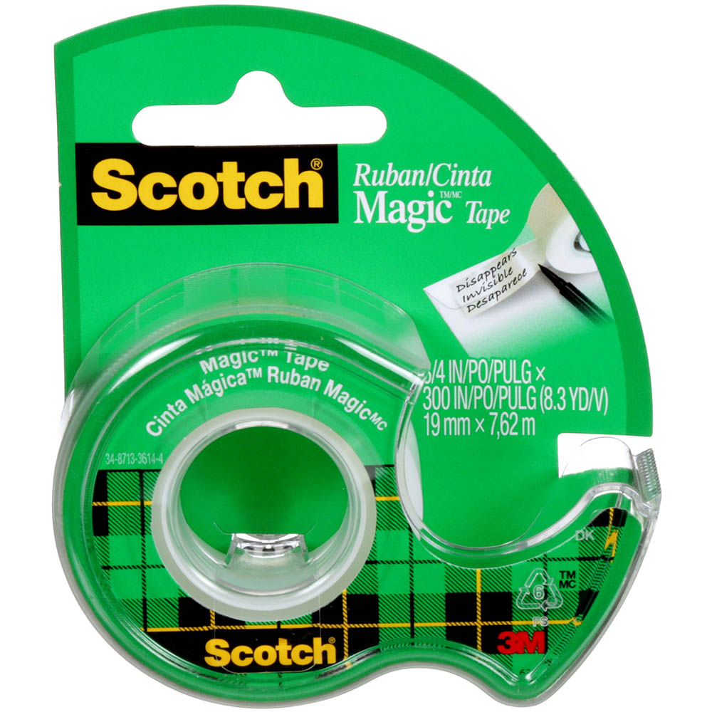 Image for SCOTCH 105 MAGIC TAPE ON DISPENSER 19MM X 7.6M from Margaret River Office Products Depot
