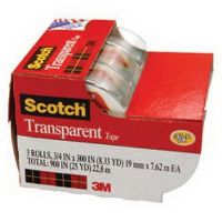 scotch 3157s transparent tape on dispenser 19mm x 7.6m pack 3