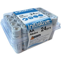 initiative alkaline aa battery pack 24