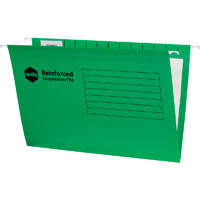 marbig suspension files foolscap green box 25