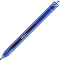 initiative gel ink retractable ballpoint pen 0.7mm blue box 12